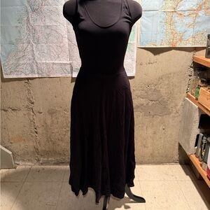 Leith Classic Black A-Line Dress